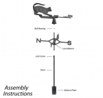 Weathervane Cat Assembly