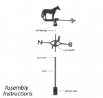 Weathervane Horse Assembly